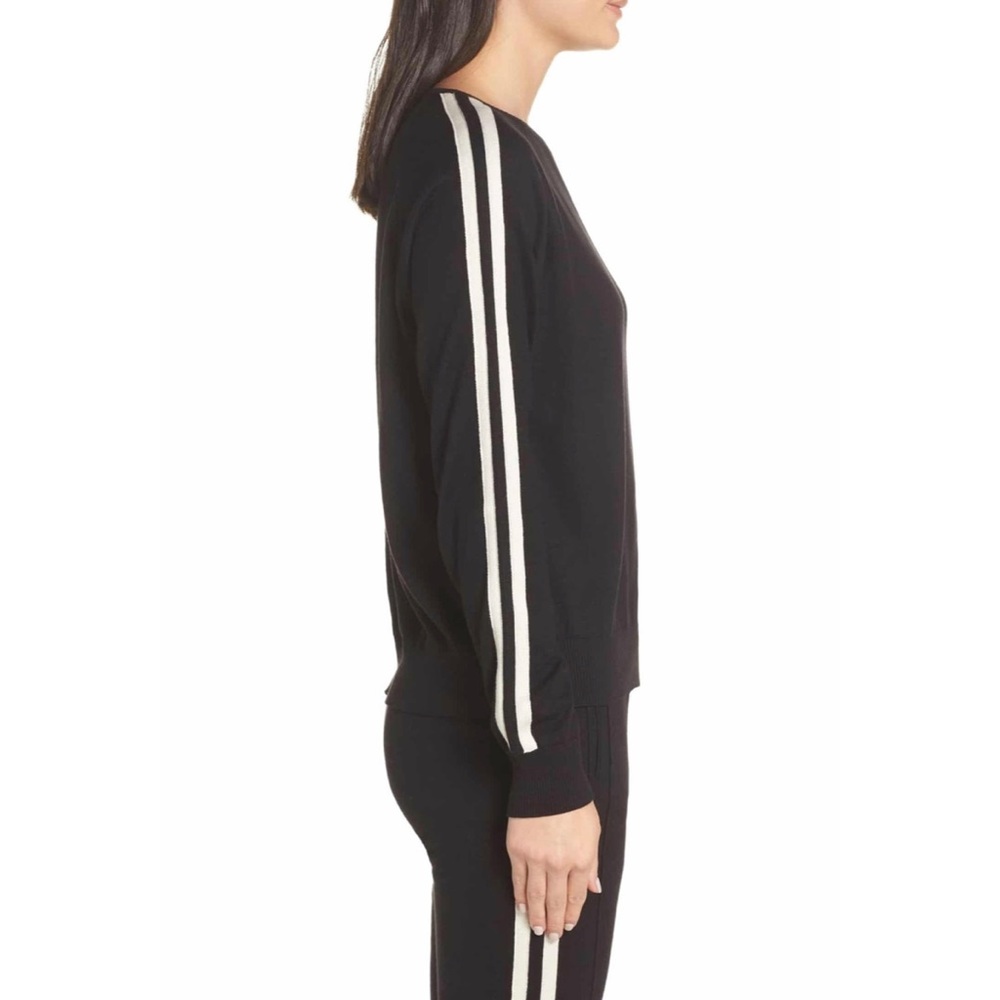NWT Ragdoll Black Stripe Lounge Sweatshirt - Picture 2 of 13